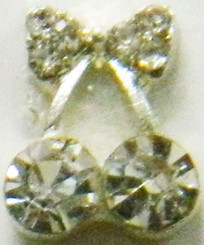 3D Rhinestones Crystal Nail Metal Charms B047