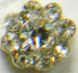 3D Rhinestones Crystal Nail Metal Charms B114