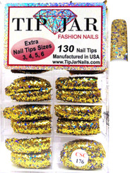 Tip Jar Fashion Nails Glitter Tips - CSC176