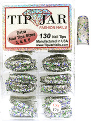 Tip Jar Fashion Nails Glitter Tips - CSC179