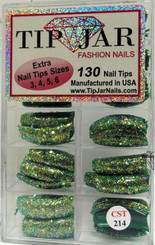 Tip Jar Fashion Nails Glitter Tips - CST214