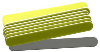 Yellow / Silver Washable Cushion Nail File - 50/pack - 180/240 Yellow / Silver Washable Cushion Nail File - 50/pack - 180/240