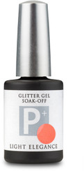 Light Elegance P+ Glitter Gel Polish Orange Crush - 11.8 ml