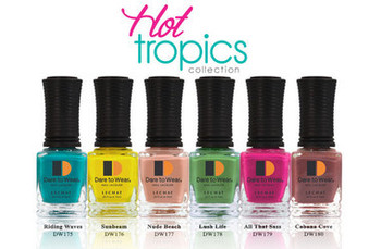 LeChat Hot Tropics Collection - 6 mini Nail Lacquer .25 fl oz/ 7.4 ml