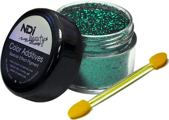 NDI beauty Metallic Glitter Glamour Green - .5oz