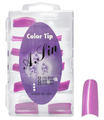 A. Sin Assorted Color Nail Tips Magenta Pearl - 110ct # 14