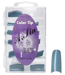 A. Sin Assorted Color Nail Tips Blue Grey - 110ct # 17