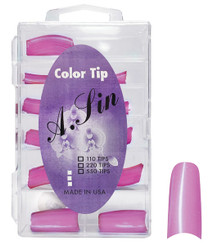 A. Sin Assorted Color Nail Tips Clear Magenta - 110ct # 24