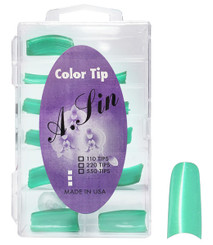 A. Sin Assorted Color Nail Tips Blle Green - 110ct # 26
