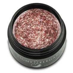 Light Elegance UV/LED Glitter Gel Rose Fuzzie - .57 oz/17 ml