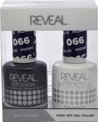 Reveal Gel Polish & Nail Lacquer Matching Duo - MIDNIGHT BLUE - .5 oz