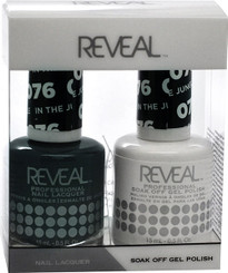 Reveal Gel Polish & Nail Lacquer Matching Duo - IN THE JUNGLE - .5 oz