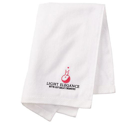 Light Elegance White Towel with Round Bottom Flask