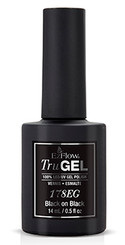 EzFlow TruGel Polish Black on Black 178EG - 14 mL / 0.5 fl oz