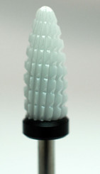 Pyramid Zirconia Ceramic Football Shaped Carbide Bit - Extra Coarse - 3/32"