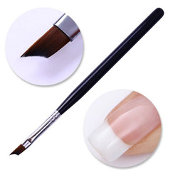 NDi beauty French Tip Brush Quarter Long Moon Shape