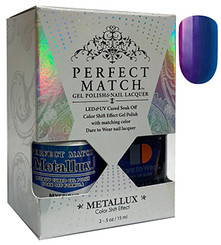 LeChat Perfect Match Metalux Gel Polish + Nail Lacquer Mystique - 5oz