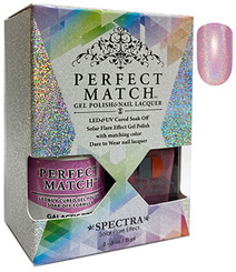 LeChat Perfect Match Spectra Gel Polish + Nail Lacquer Galactic Pink - 5oz