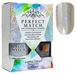 LeChat Perfect Match Spectra Gel Polish + Nail Lacquer Stella Stars - 5oz