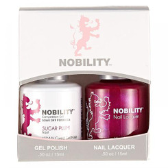 LeChat Nobility Gel Polish & Nail Lacquer Duo Set Plum - .5 oz / 15 ml