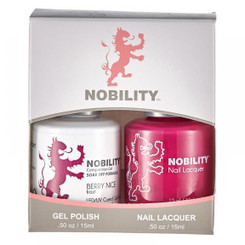 LeChat Nobility Gel Polish & Nail Lacquer Duo Set Berry Nice - .5 oz / 15 ml