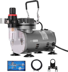 Professional Airbrushing System with 1/5 HP Air Compressor and 1 Airbrush Kit Professional Airbrushing System with 1/5 HP Air Compressor and 1 Airbrush Kit