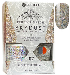 LeChat Perfect Match Sky Dust Glitter  Gel Polish + Nail Lacquer Glitter Freeze - 5 oz
