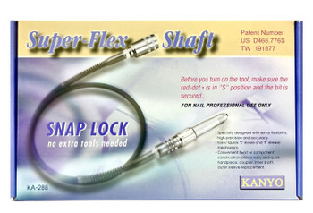 Kanyo Super Flex Shaft 3/32" Shank Snap Lock - Made in Taiwan