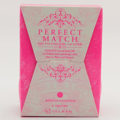 LeChat Perfect Match Gel Polish & Nail Lacquer Peony Passion - .5oz