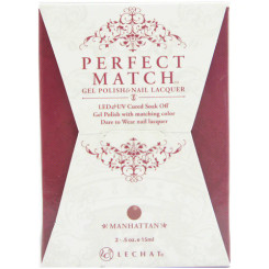 LeChat Perfect Match Gel Polish & Nail Lacquer Manhattan - .5oz