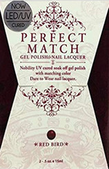 LeChat Perfect Match Gel Polish & Nail Lacquer Red Bird - .5oz