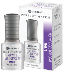 LeChat Perfect Match No Wipe Gel Top Coat Matte - .5 fl oz / 15 mL