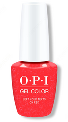 OPI GelColor Left Your Texts On Red - .5 Oz / 15 mL