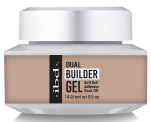 ibd Soft Gel Dual Builder Gel - Cool Nude - .5 oz / 14 g