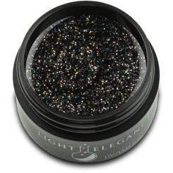 Light Elegance UV/LED Glitter Gel Black Diamond - .57 oz (17 ml)