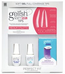 Gelish Soft Gel Medium Stiletto Pro Kit - 550 ct