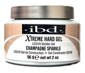 IBD Hard Gel LED/UV Xtreme Builder Gel Champagne Sparkle  - 56 g / 2 oz