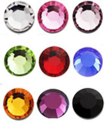 Rhinestone Assorted 9 Colors - 1800ct