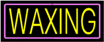 Neon Sign - Waxing