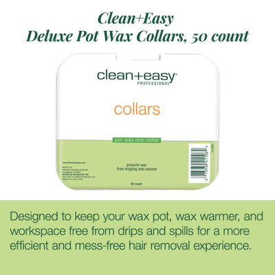 Clean + Easy Deluxe Pot Wax Collars - 50pk