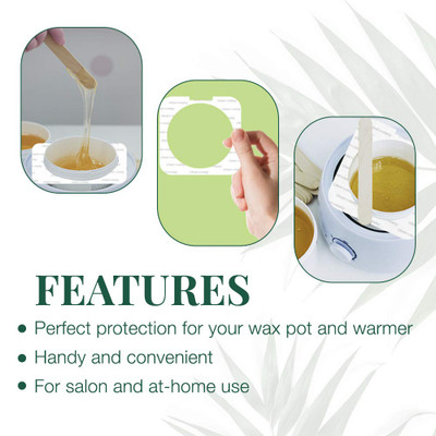 Clean + Easy Deluxe Pot Wax Collars - 50pk