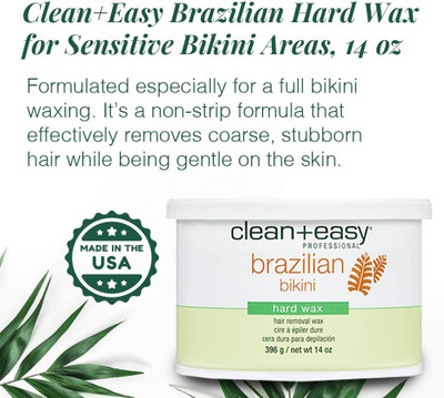 Clean + Easy Brazillian Body Hard Wax - 14oz