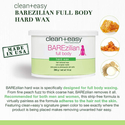 Clean + Easy BAREzilian hard wax