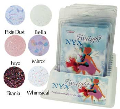 SuperNail Glitter Acrylic Twilight Nyx Kit