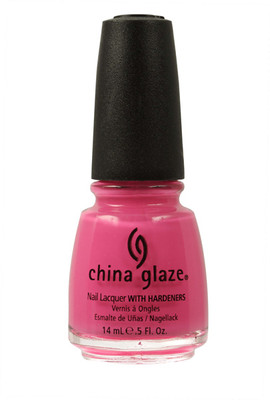 China Glaze Nail Polish Lacquer Shocking Pink - .5oz