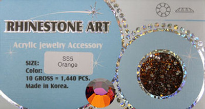 Rhinestone Art Color Orange /1440ct