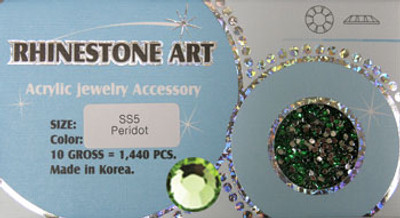 Rhinestone Art Color Peridot /1440ct