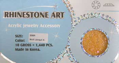 Rhinestone Art Pearl Color - Multi Jonquil A - 1440ct