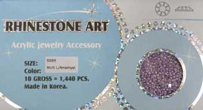 Rhinestone Art Pearl Color - Multi Lt. Amethyst - 1440ct