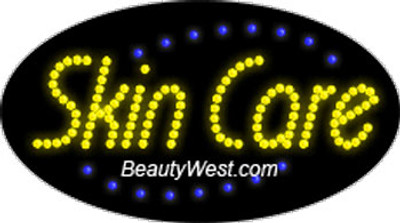 Electric Flashing & Chasing LED Sign: Skin Care